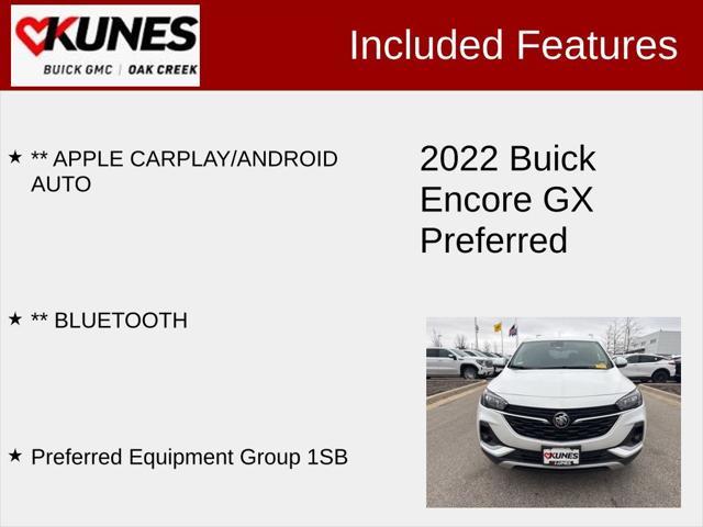 used 2022 Buick Encore GX car, priced at $19,843