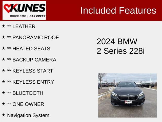 used 2024 BMW 228 Gran Coupe car, priced at $32,993