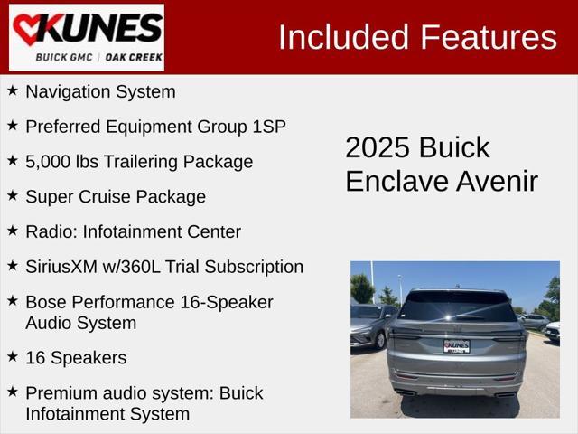 new 2025 Buick Enclave car, priced at $62,450