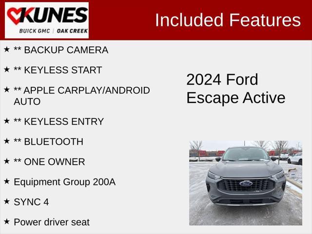 used 2024 Ford Escape car, priced at $23,955