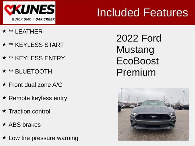 used 2022 Ford Mustang car, priced at $22,686