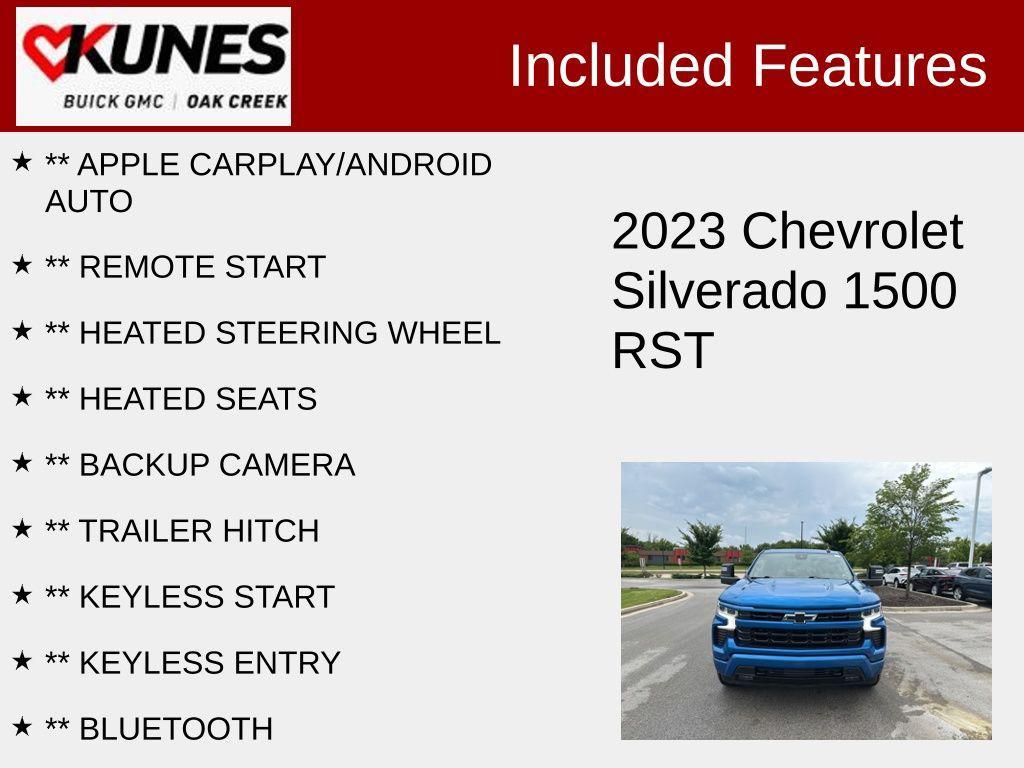 used 2023 Chevrolet Silverado 1500 car, priced at $44,376