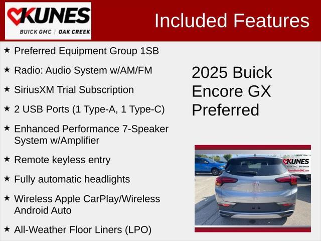 new 2025 Buick Encore GX car, priced at $28,005