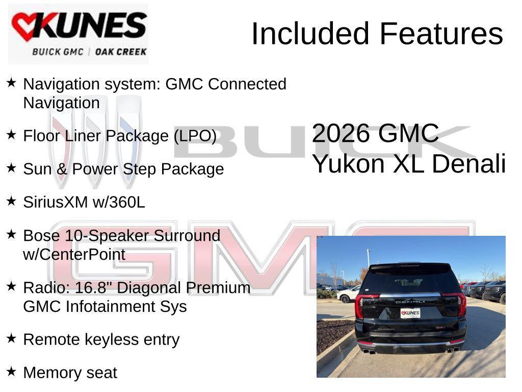 new 2026 GMC Yukon XL car, priced at $94,955