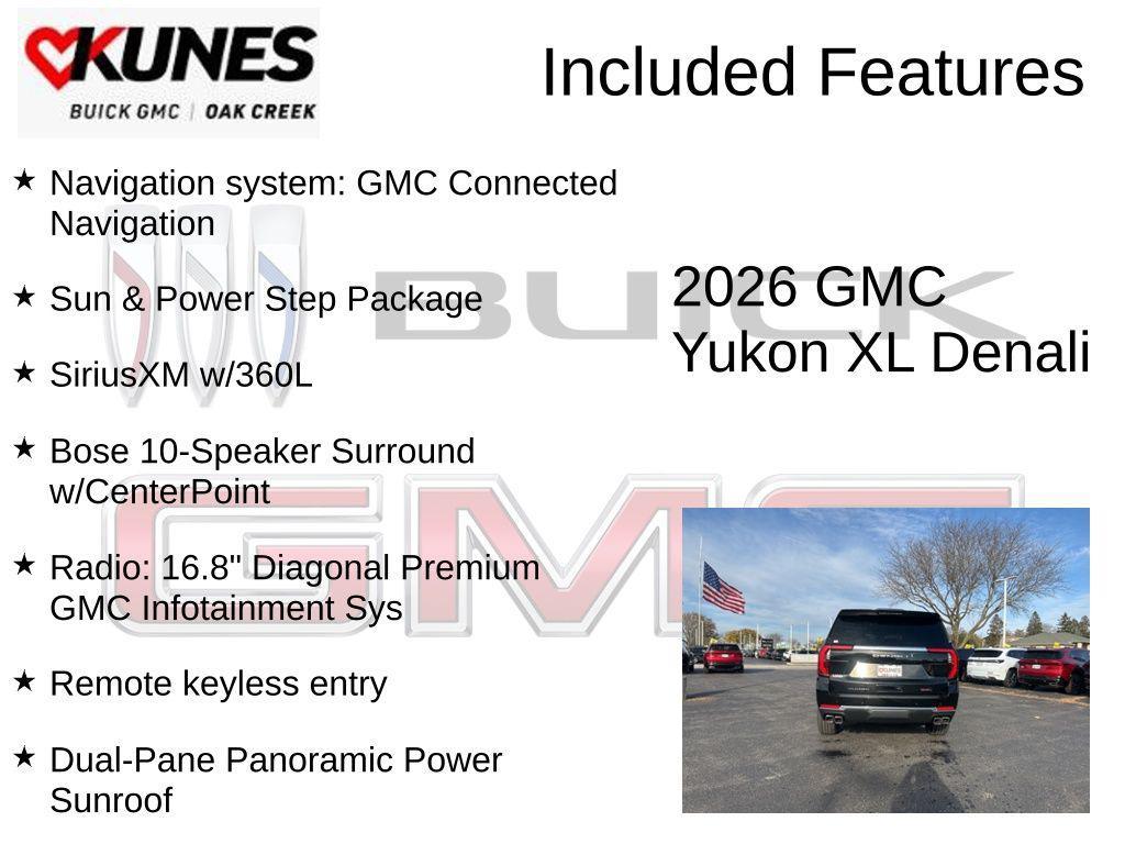 new 2026 GMC Yukon XL car, priced at $94,360