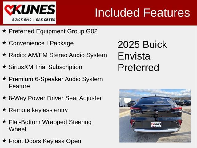 new 2025 Buick Envista car, priced at $25,540