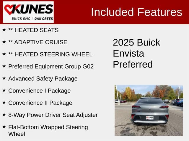 new 2025 Buick Envista car, priced at $26,850