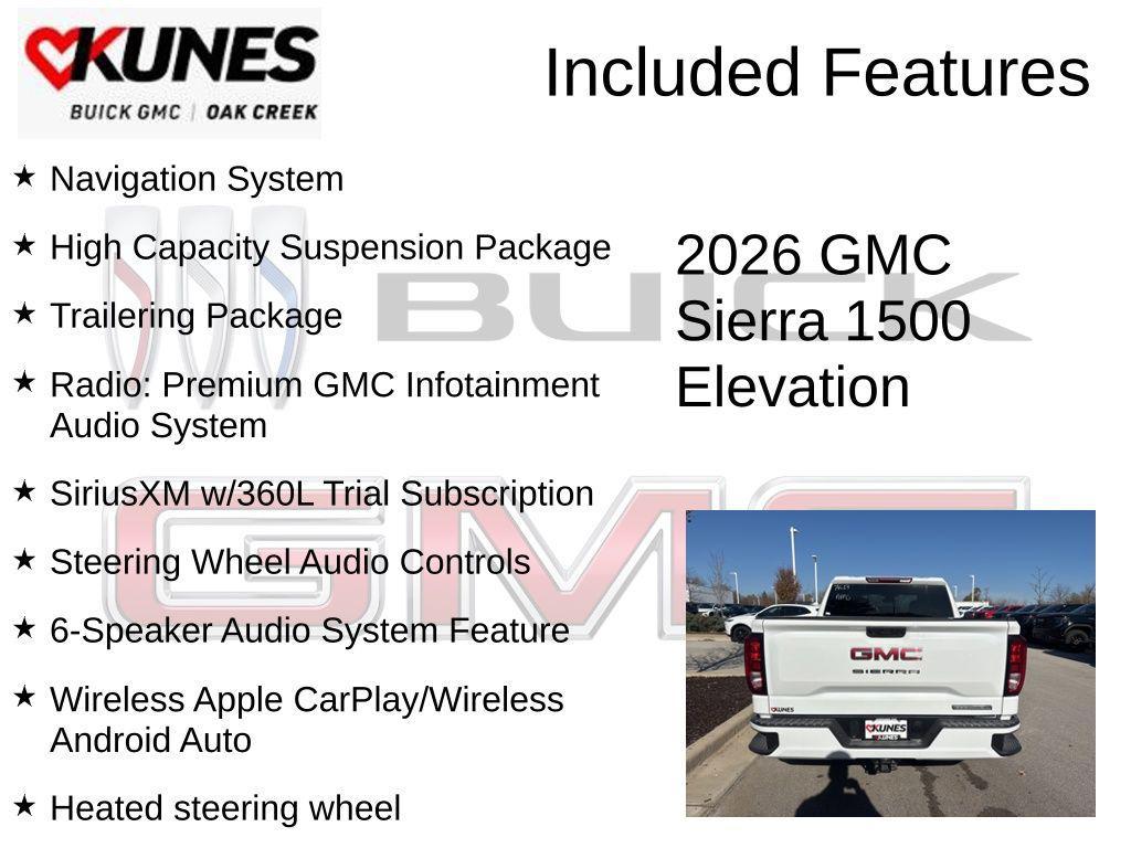 new 2026 GMC Sierra 1500 car, priced at $43,970