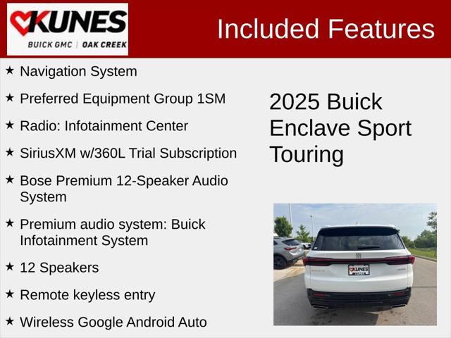 new 2025 Buick Enclave car, priced at $45,435