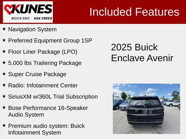 new 2025 Buick Enclave car, priced at $62,450