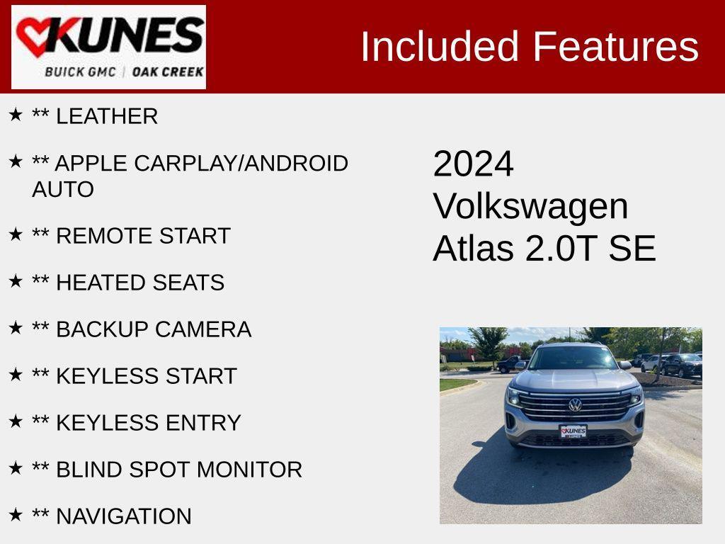 used 2024 Volkswagen Atlas car, priced at $27,007