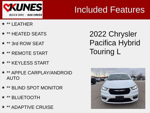 used 2022 Chrysler Pacifica Hybrid car, priced at $25,827