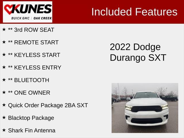 used 2022 Dodge Durango car, priced at $26,545