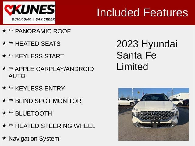 used 2023 Hyundai Santa Fe car, priced at $27,877