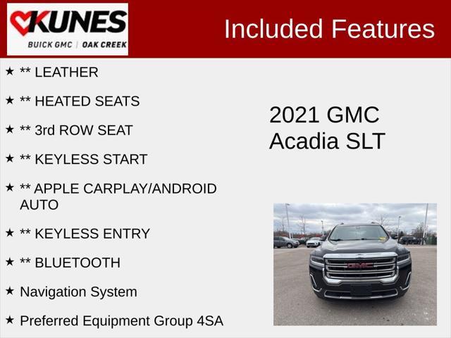 used 2021 GMC Acadia car, priced at $25,460