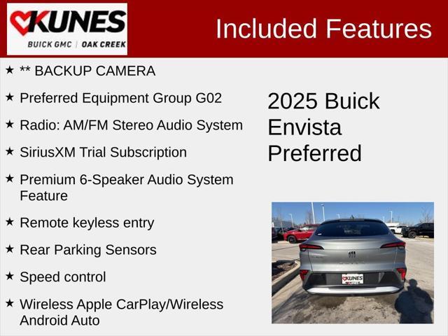 new 2025 Buick Envista car, priced at $25,290