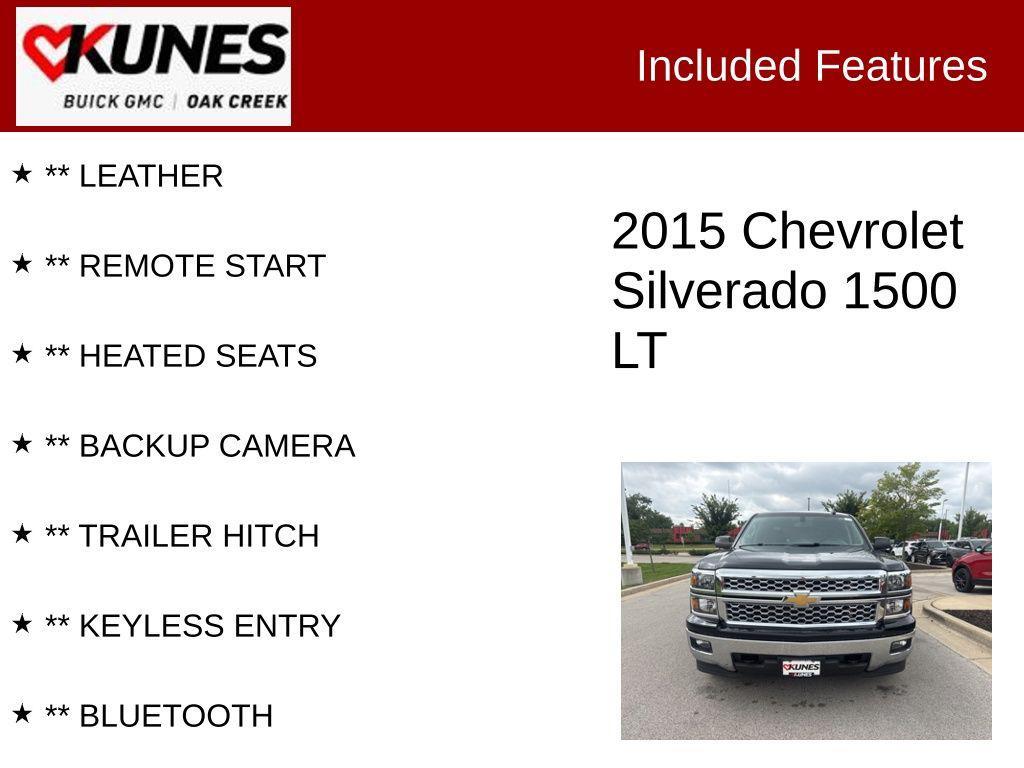 used 2015 Chevrolet Silverado 1500 car, priced at $18,858