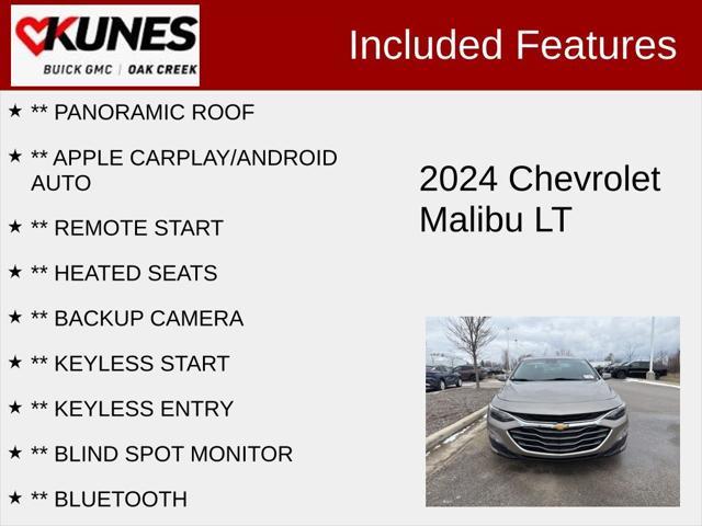 used 2024 Chevrolet Malibu car, priced at $20,262