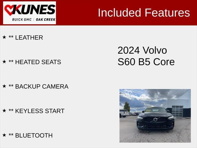 used 2024 Volvo S60 car, priced at $28,110