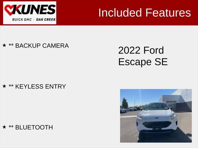 used 2022 Ford Escape car, priced at $19,199