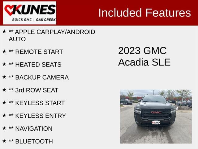 used 2023 GMC Acadia car, priced at $33,521