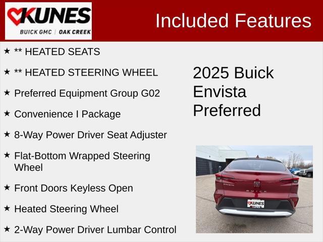 new 2025 Buick Envista car, priced at $26,535