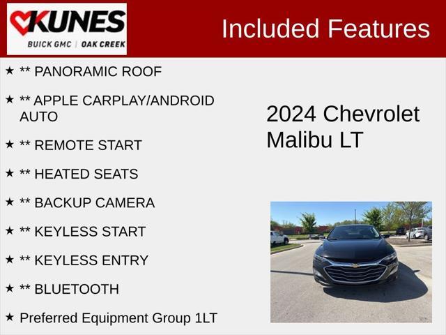 used 2024 Chevrolet Malibu car, priced at $21,478