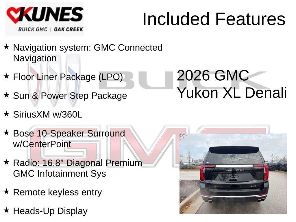 new 2026 GMC Yukon XL car, priced at $94,955
