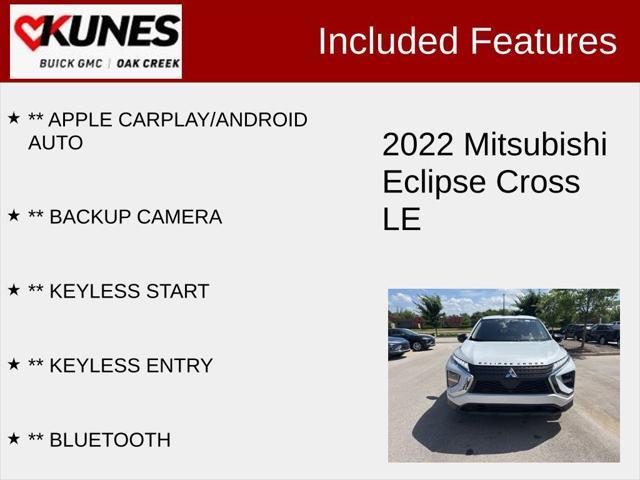 used 2022 Mitsubishi Eclipse Cross car, priced at $18,607