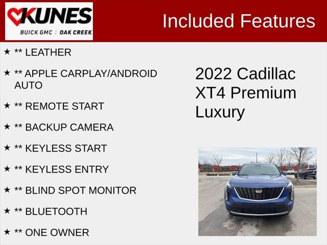 used 2022 Cadillac XT4 car, priced at $23,371