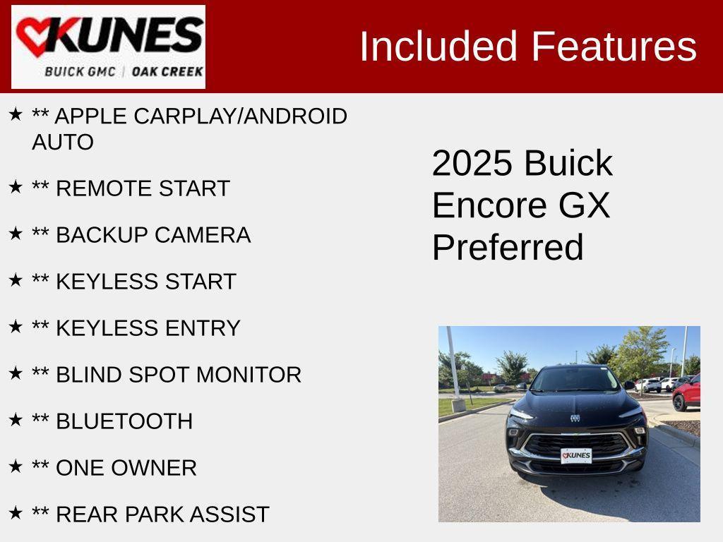 used 2025 Buick Encore GX car, priced at $24,495