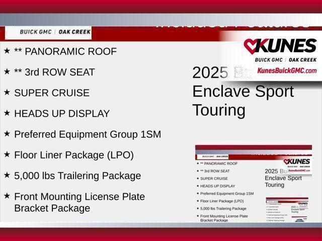 new 2025 Buick Enclave car, priced at $58,848