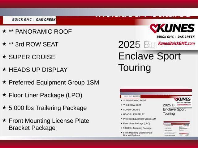 new 2025 Buick Enclave car, priced at $58,848