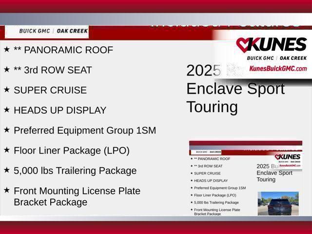 new 2025 Buick Enclave car, priced at $58,848