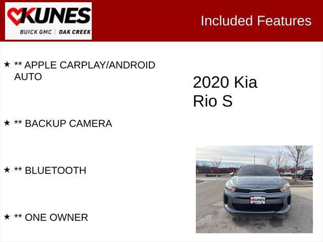 used 2020 Kia Rio car, priced at $9,640