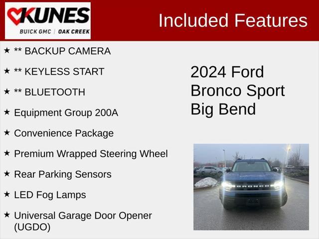 used 2024 Ford Bronco Sport car, priced at $28,875