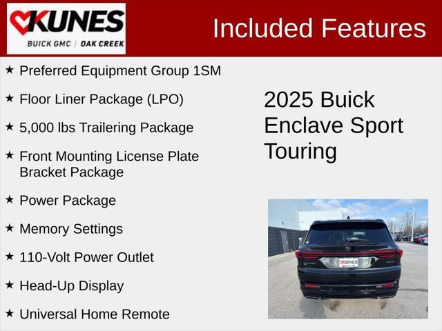 new 2025 Buick Enclave car, priced at $54,283