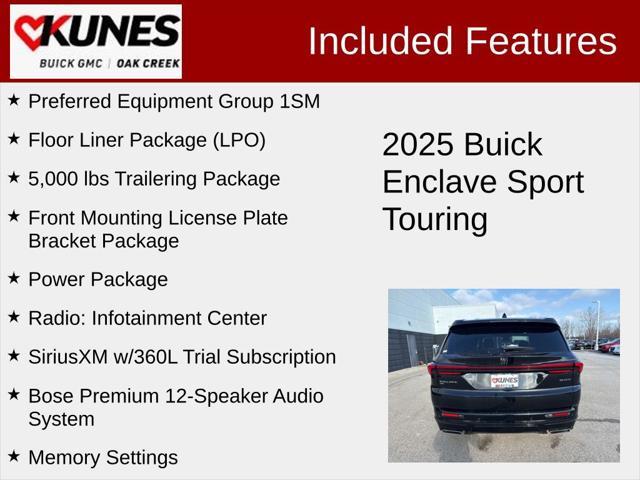 new 2025 Buick Enclave car, priced at $53,057