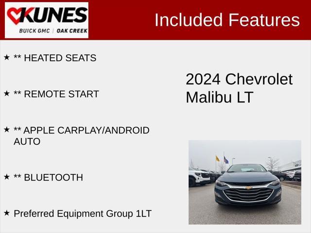 used 2024 Chevrolet Malibu car, priced at $20,702