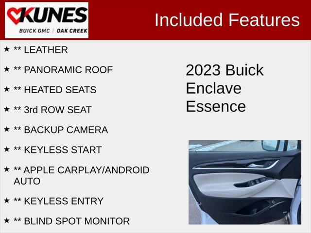 used 2023 Buick Enclave car, priced at $38,655