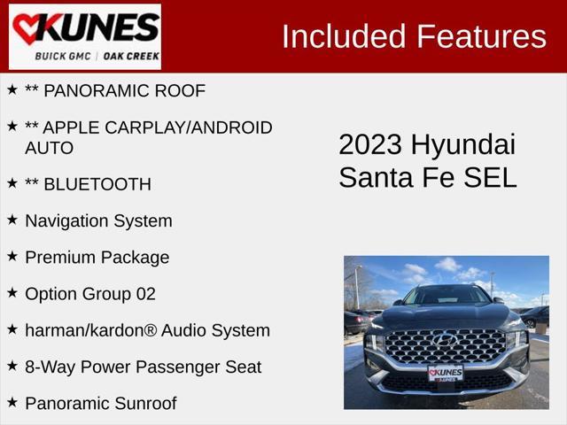 used 2023 Hyundai Santa Fe car, priced at $25,537