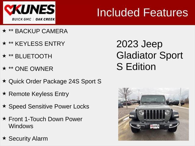 used 2023 Jeep Gladiator car, priced at $29,055