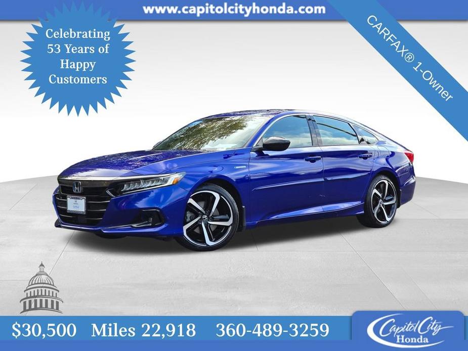 used 2022 Honda Accord Hybrid car, priced at $30,500