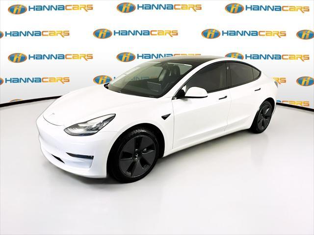 used 2021 Tesla Model 3 car, priced at $17,500