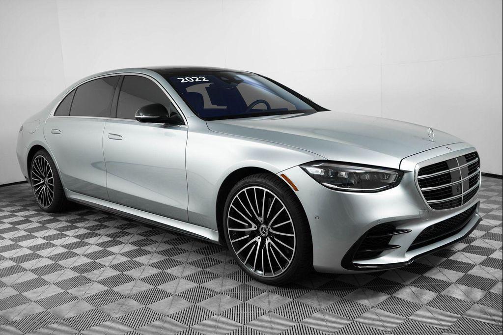 used 2022 Mercedes-Benz S-Class car, priced at $70,000
