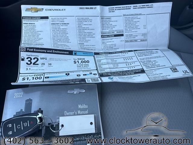 used 2022 Chevrolet Malibu car, priced at $20,000