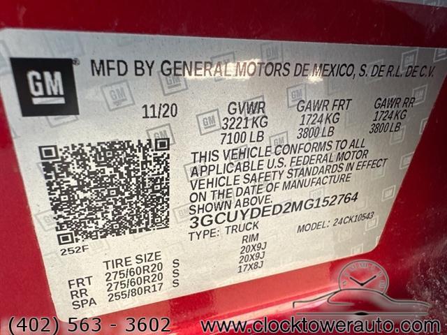 used 2021 Chevrolet Silverado 1500 car, priced at $34,500