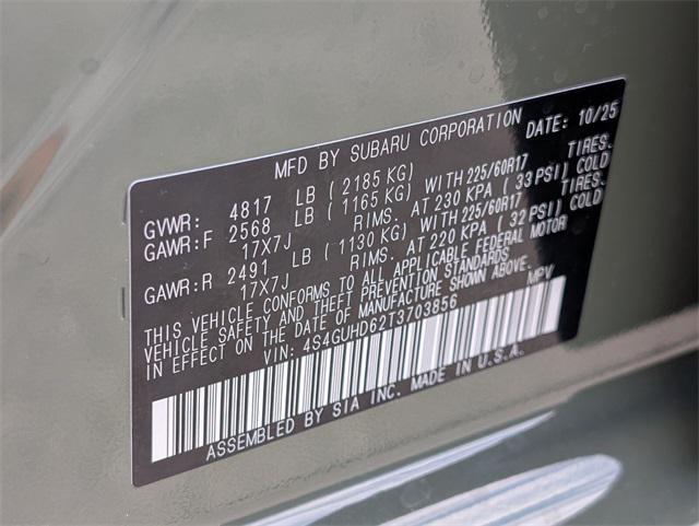 new 2026 Subaru Crosstrek car, priced at $32,629