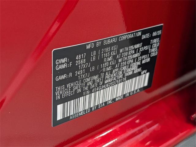 new 2025 Subaru Crosstrek car, priced at $36,439