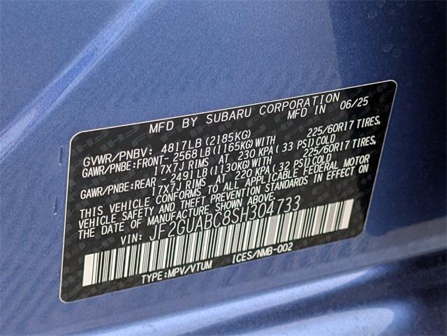new 2025 Subaru Crosstrek car, priced at $29,315